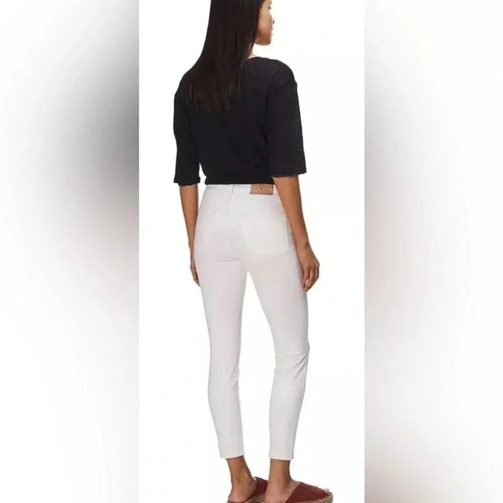 NWT FRYE Veronica Cropped Skinny Stretch Jeans Winter White size 28 - Picture 2 of 12